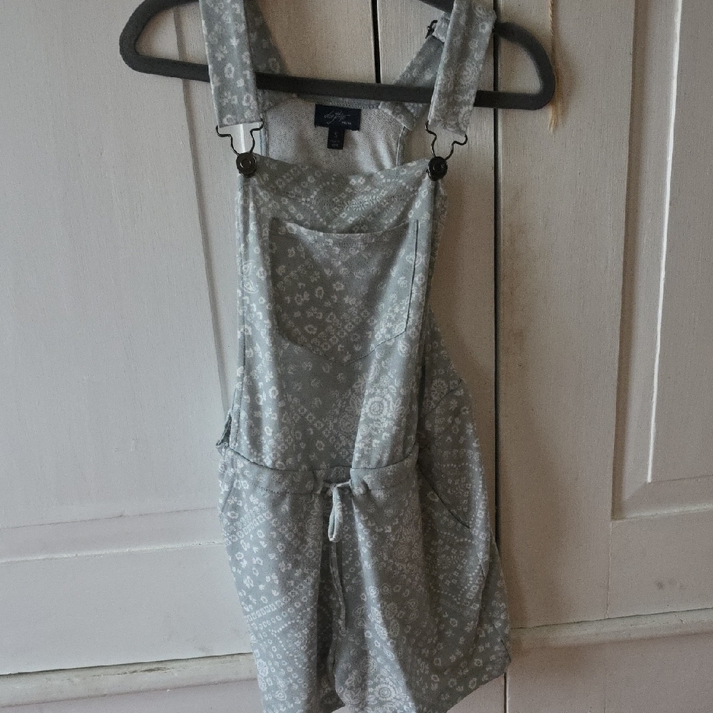 Daytrip Gray Patterned Kids Overalls